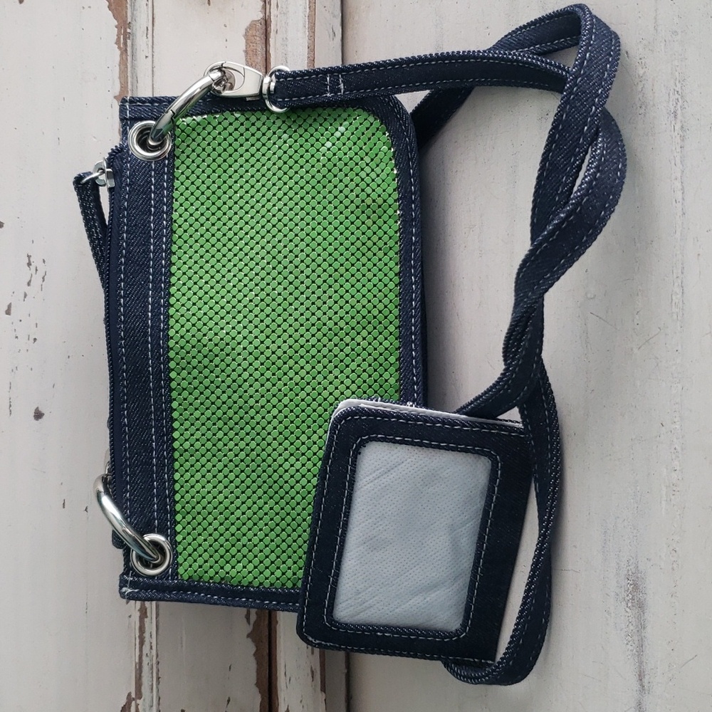 Whiting and David denim mesh bag - Picture 2 of 10